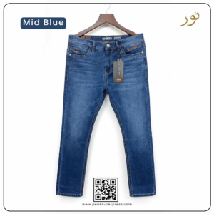Rookies Knit Denim Pant (Mid Blue)